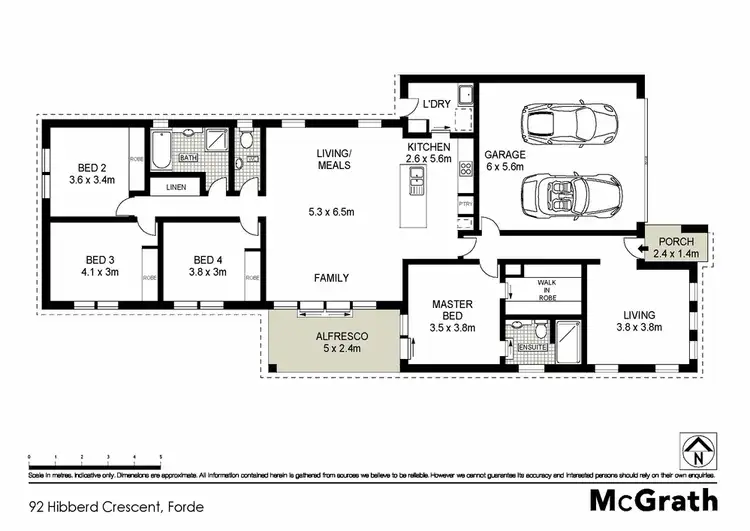 Floorplan of Homely house listing, 92 Hibberd Crescent, Forde ACT 2914