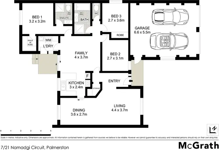 Floorplan of Homely townhouse listing, 7/21 Namadgi Circuit, Palmerston ACT 2913