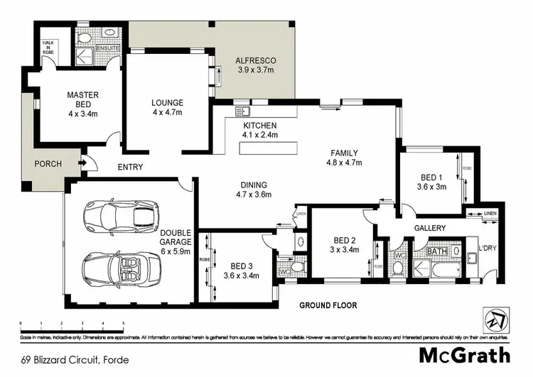 Floorplan of Homely house listing, 69 Blizzard Circuit, Forde ACT 2914