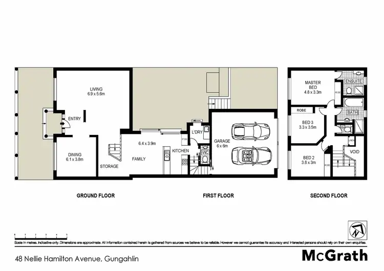 Floorplan of Homely townhouse listing, 48 Nellie Hamilton Avenue, Gungahlin ACT 2912