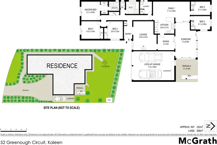 Floorplan of Homely house listing, 52 Greenough Circuit, Kaleen ACT 2617