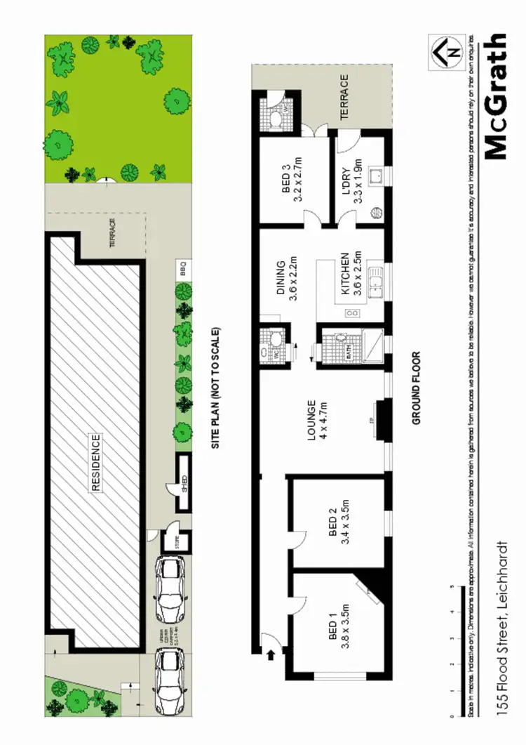 Floorplan of Homely townhouse listing, 155 Flood Street, Leichhardt NSW 2040