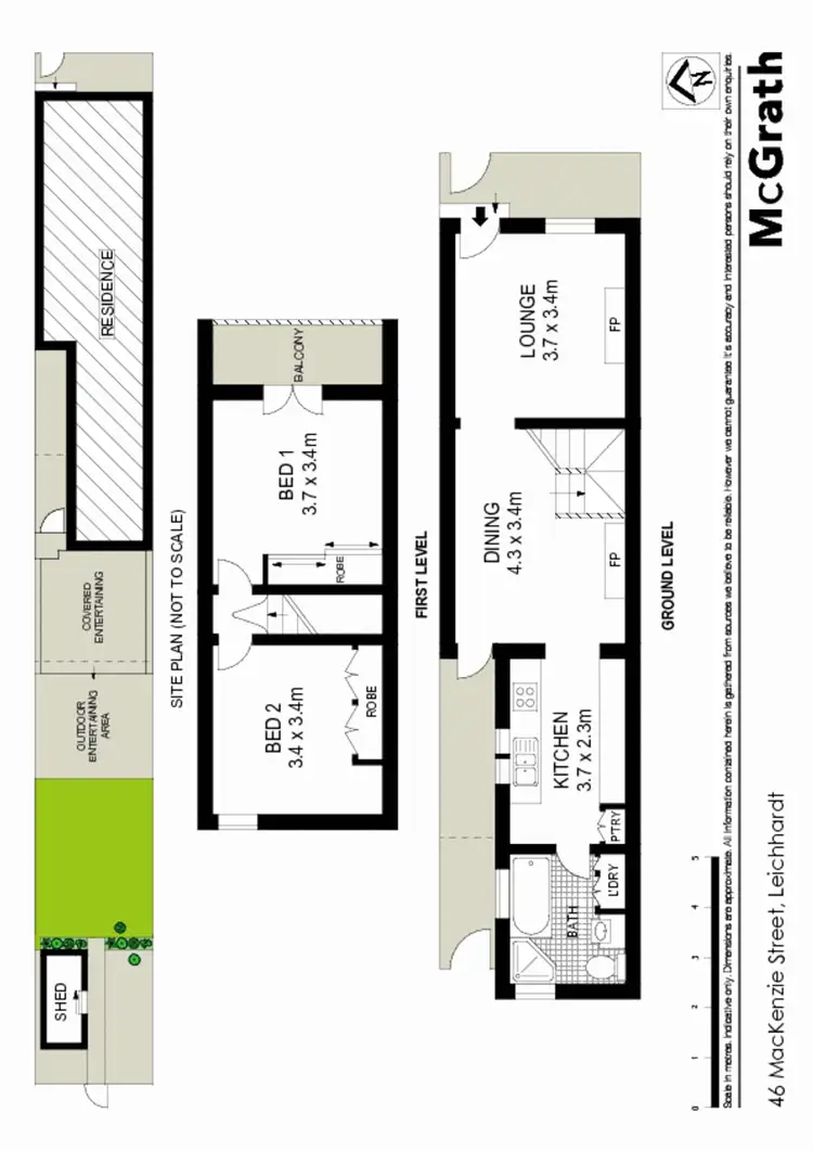 Floorplan of Homely house listing, 46 Mackenzie Street, Leichhardt NSW 2040
