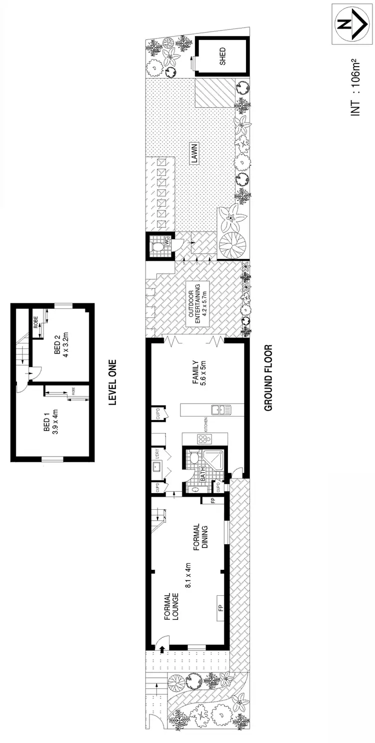 Floorplan of Homely house listing, 62 Redmond Street, Leichhardt NSW 2040