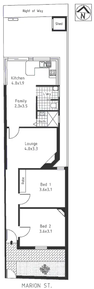 Floorplan of Homely house listing, 39 Marion Street, Leichhardt NSW 2040