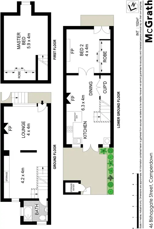 Floorplan of Homely house listing, 46 Bishopgate Street, Camperdown NSW 2050
