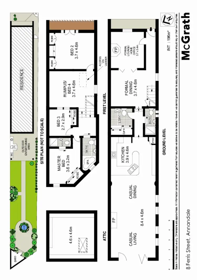 Floorplan of Homely house listing, 8 Ferris Street, Annandale NSW 2038