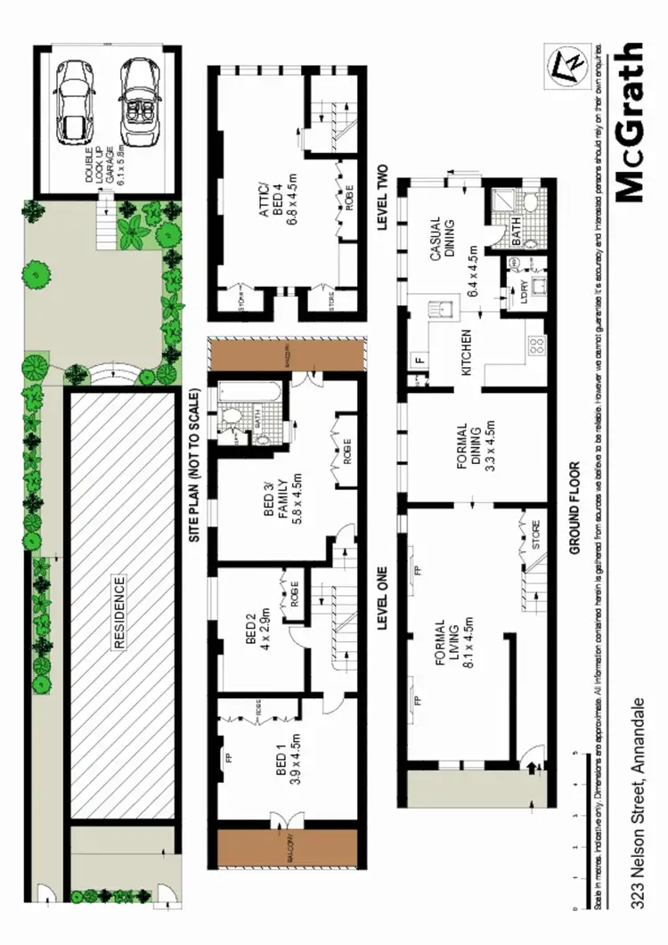 Floorplan of Homely house listing, 323 Nelson Street, Annandale NSW 2038