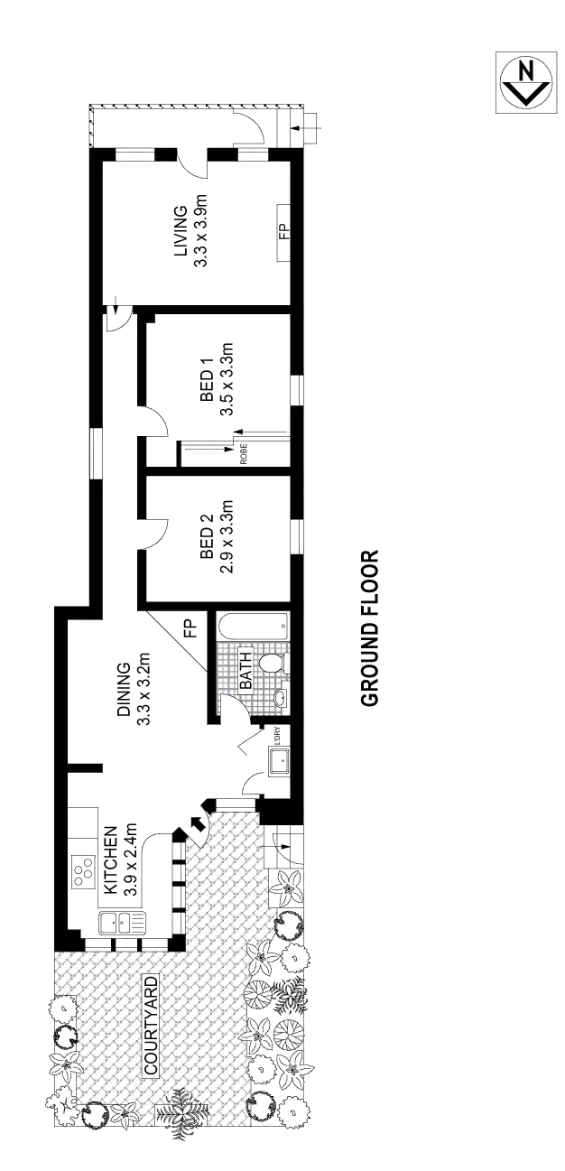 Floorplan of Homely house listing, 15 Chester Street, Annandale NSW 2038