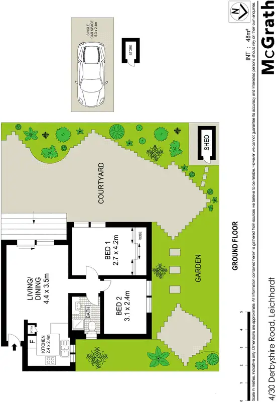Floorplan of Homely apartment listing, 4/30 Derbyshire Road, Leichhardt NSW 2040