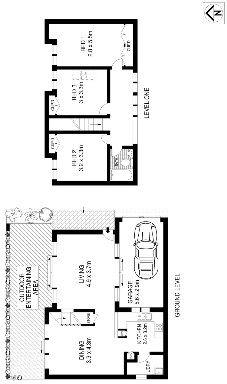 Floorplan of Homely house listing, 37A Breillat Lane, Annandale NSW 2038