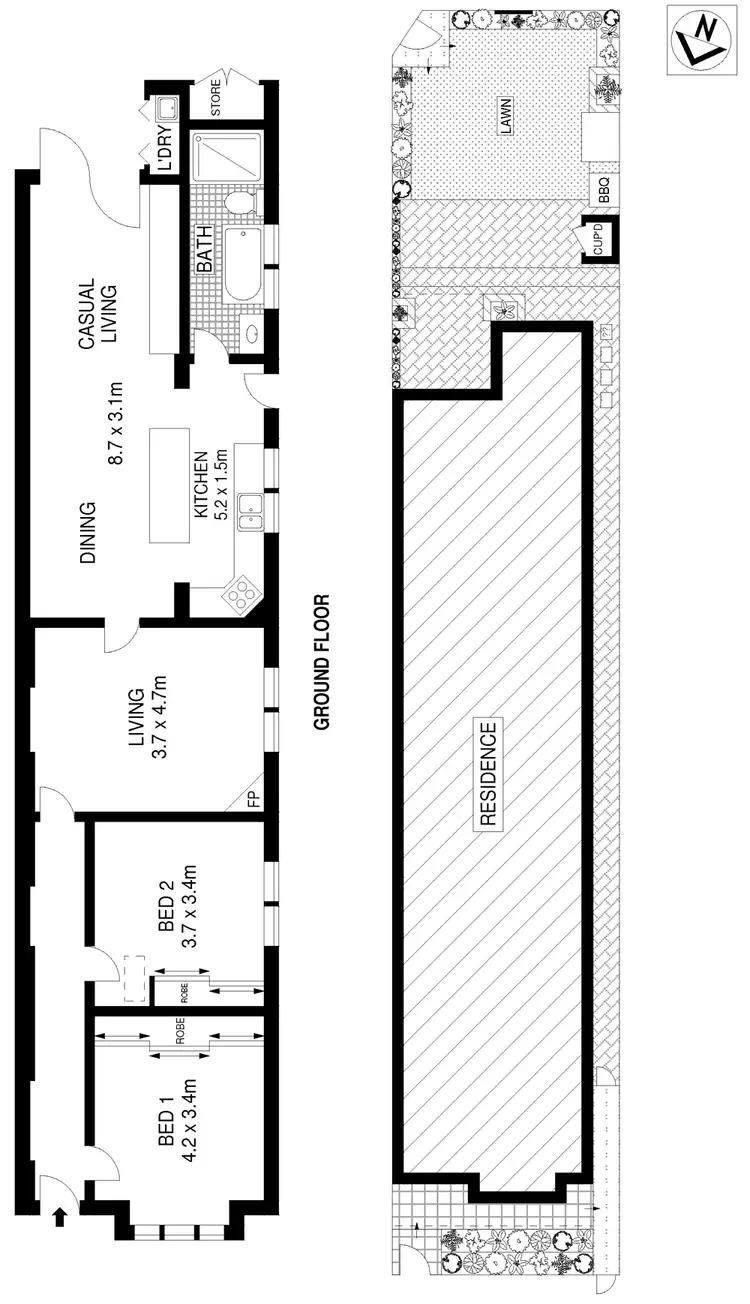 Floorplan of Homely house listing, 1 South Avenue, Leichhardt NSW 2040