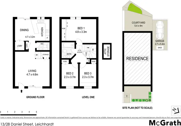 Floorplan of Homely townhouse listing, 13/28 Daniel Street, Leichhardt NSW 2040
