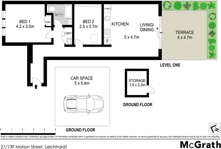 Floorplan of Homely apartment listing, 21/139 Marion Street, Leichhardt NSW 2040