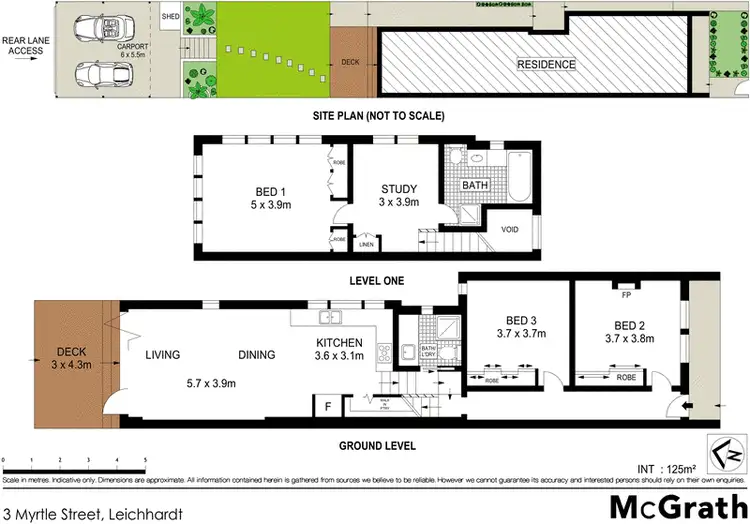 Floorplan of Homely house listing, 3 Myrtle Street, Leichhardt NSW 2040
