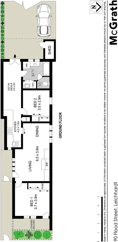 Floorplan of Homely house listing, 90 Flood Street, Leichhardt NSW 2040