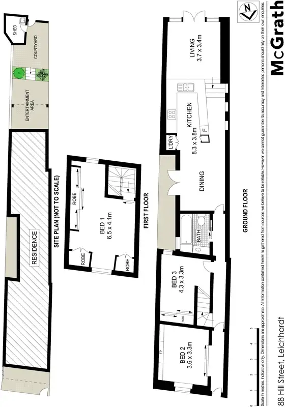 Floorplan of Homely house listing, 88 Hill Street, Leichhardt NSW 2040