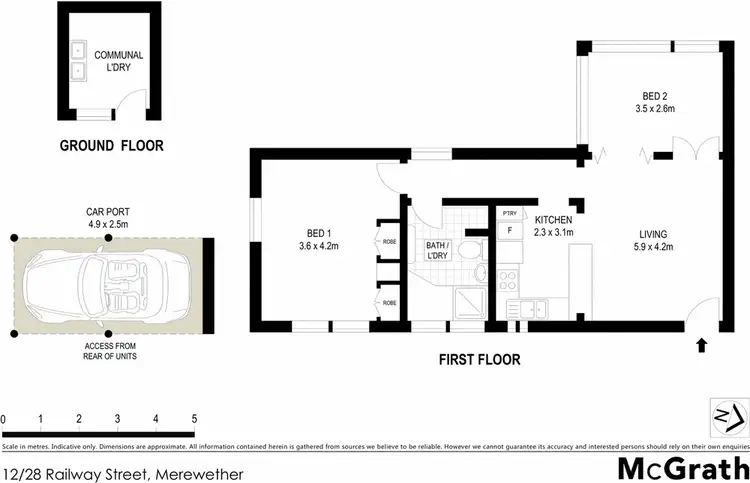 Floorplan of Homely apartment listing, 12/28 Railway Street, Merewether NSW 2291