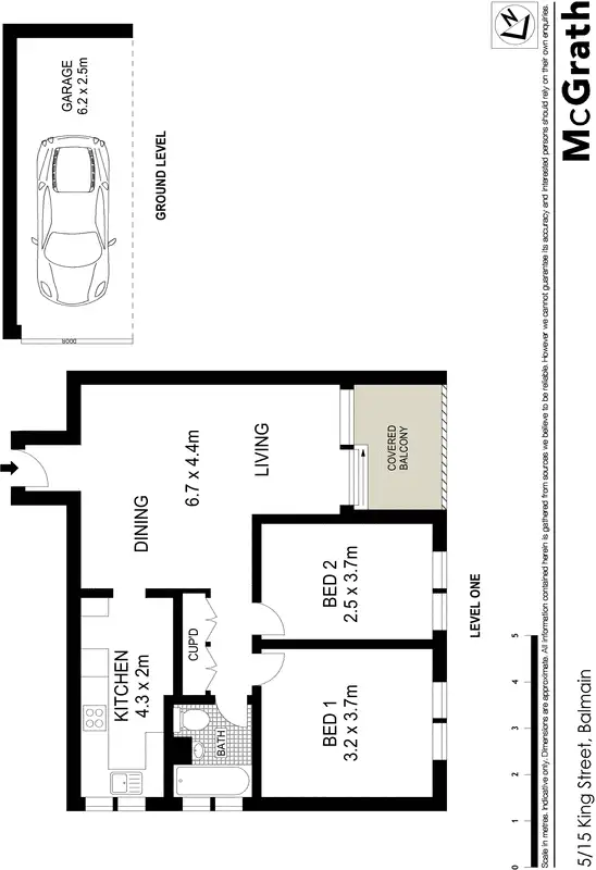 Floorplan of Homely apartment listing, 5/15 King Street, Balmain NSW 2041