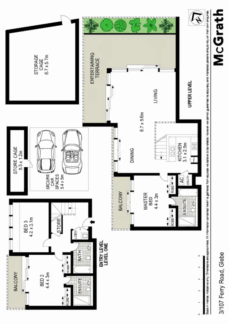 Floorplan of Homely apartment listing, 3/107 Ferry Road, Glebe NSW 2037