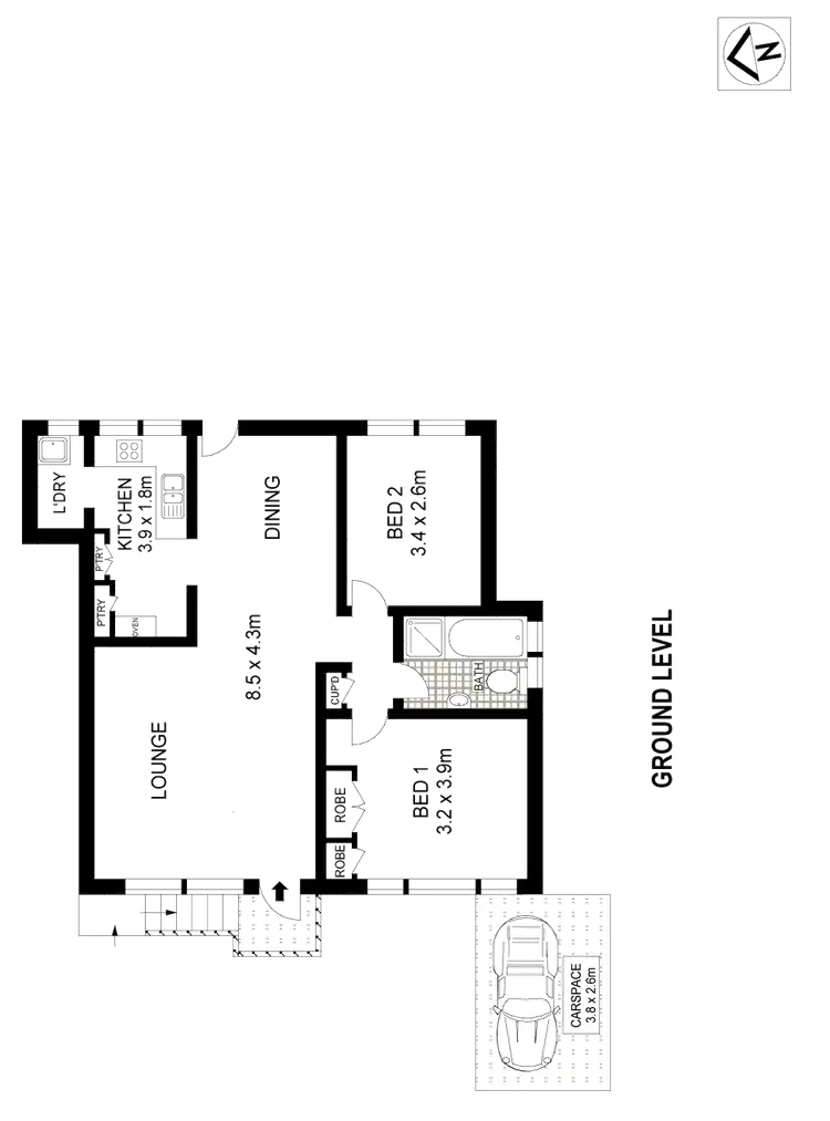 Floorplan of Homely apartment listing, 3/67 Louisa Road, Birchgrove NSW 2041