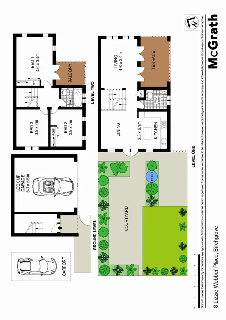 Floorplan of Homely townhouse listing, 8 Lizzie Webber Place, Birchgrove NSW 2041