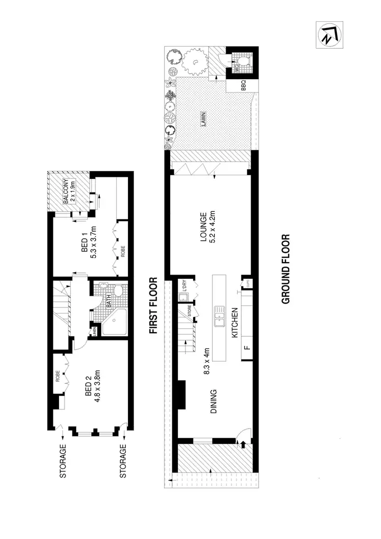 Floorplan of Homely house listing, 80 Rowntree Street, Birchgrove NSW 2041