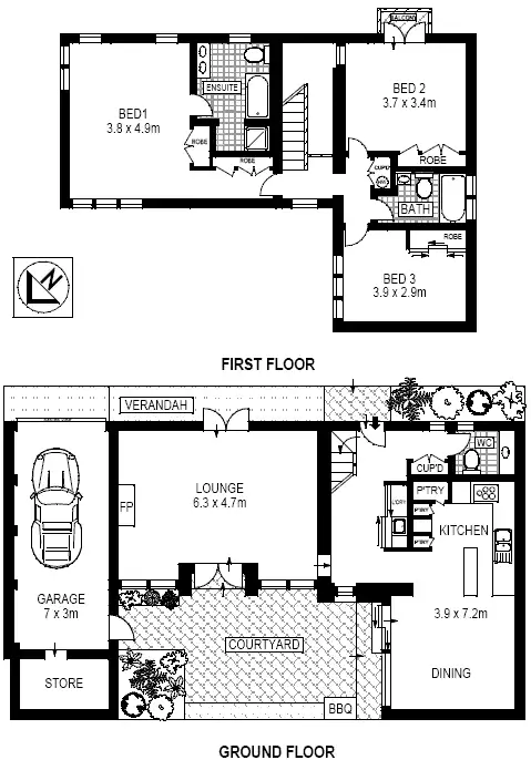 Floorplan of Homely house listing, 18 Ferdinand Street, Birchgrove NSW 2041