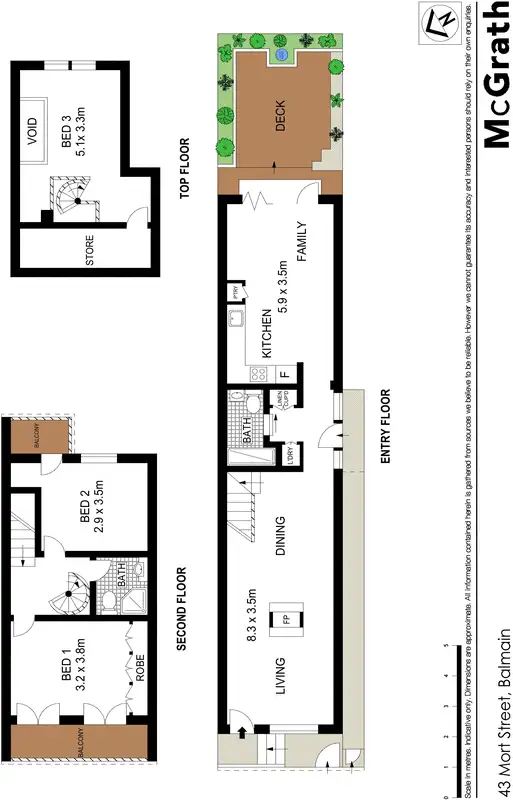Floorplan of Homely house listing, 43 Mort Street, Balmain NSW 2041