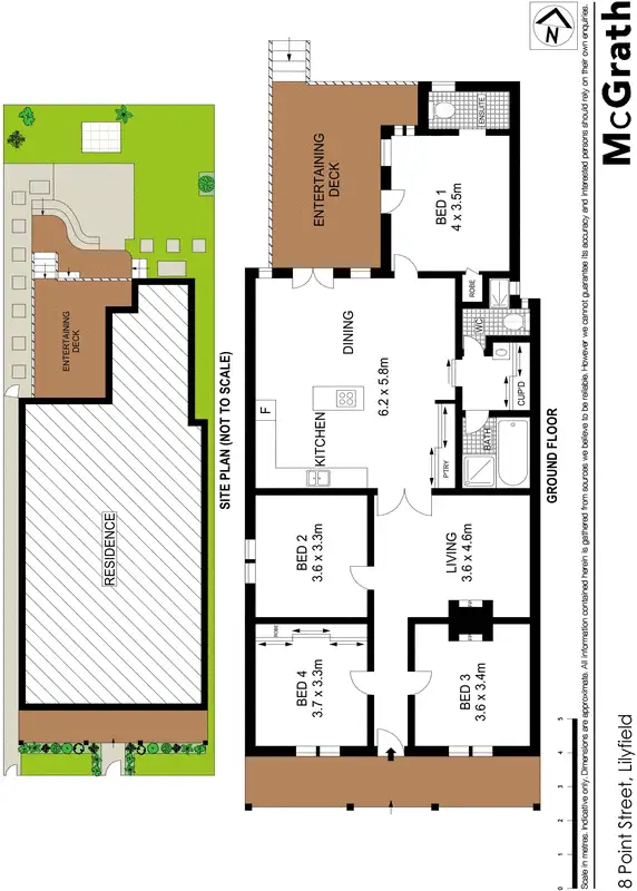 Floorplan of Homely house listing, 8 Point Street, Lilyfield NSW 2040