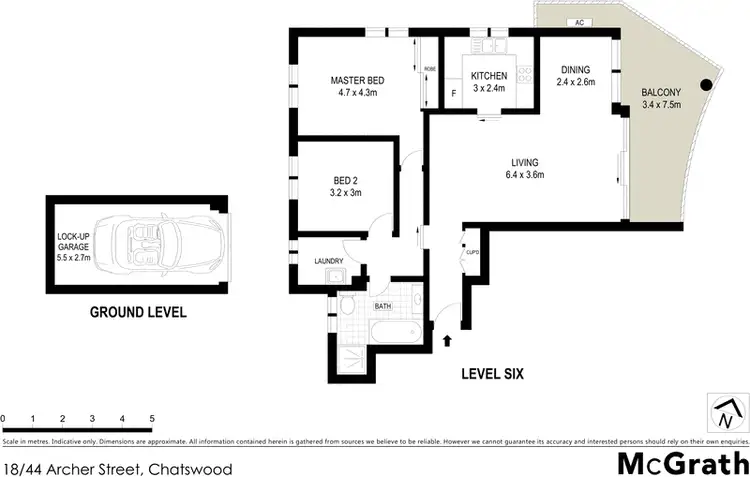 Floorplan of Homely apartment listing, 18/44 Archer Street, Chatswood NSW 2067