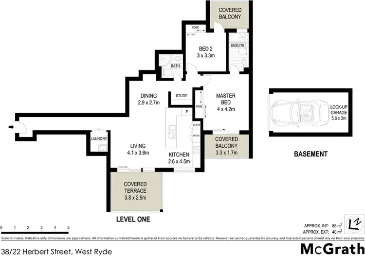 Floorplan of Homely apartment listing, 38/22 Herbert Street, West Ryde NSW 2114