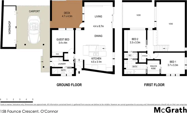 Floorplan of Homely house listing, 15B Faunce Crescent, O'connor ACT 2602