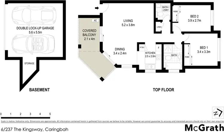 Floorplan of Homely apartment listing, 6/237 The Kingsway, Caringbah NSW 2229