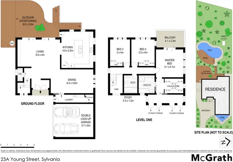 Floorplan of Homely house listing, 23A Young Street, Sylvania NSW 2224