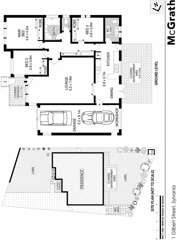 Floorplan of Homely house listing, 1 Gilbert Street, Sylvania NSW 2224