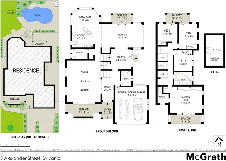 Floorplan of Homely house listing, 5 Alexander Street, Sylvania NSW 2224