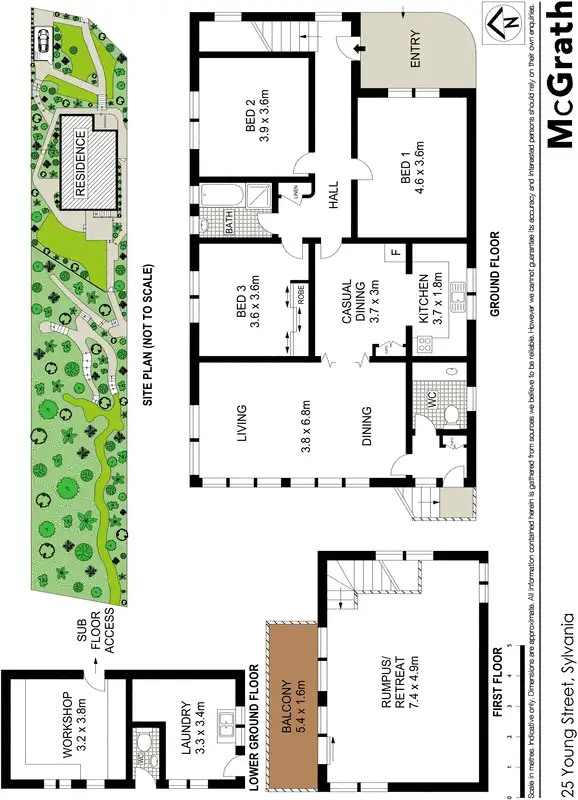 Floorplan of Homely house listing, 25 Young Street, Sylvania NSW 2224