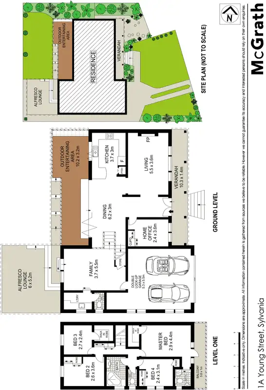 Floorplan of Homely house listing, 1A Young Street, Sylvania NSW 2224