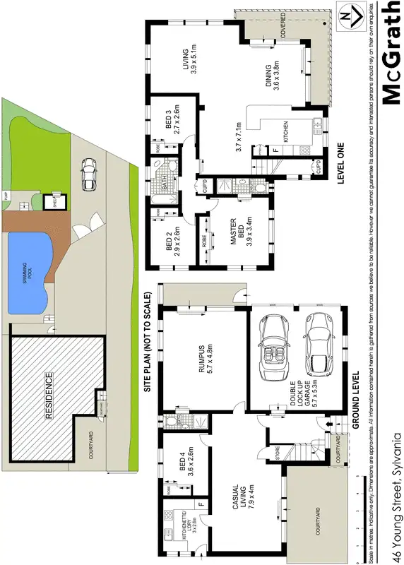 Floorplan of Homely house listing, 46 Young Street, Sylvania NSW 2224