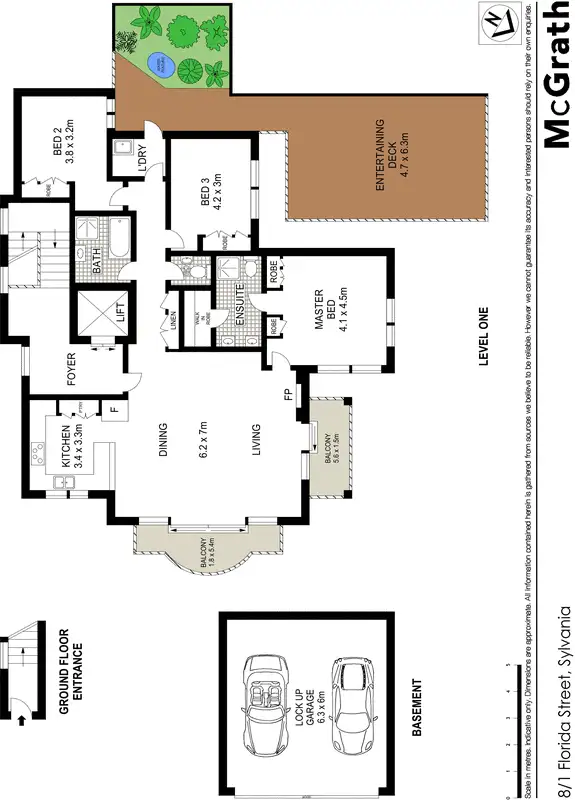 Floorplan of Homely apartment listing, 8/1 Florida Street, Sylvania NSW 2224