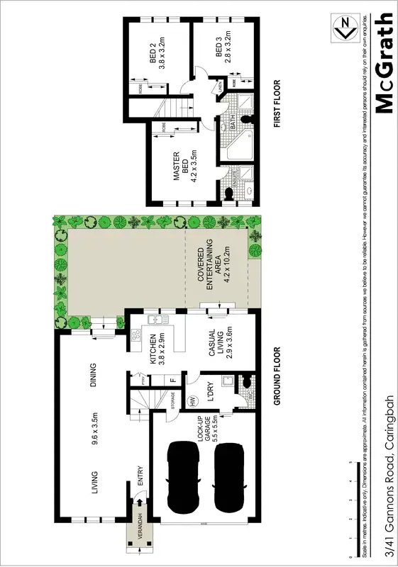 Floorplan of Homely townhouse listing, 3/41 Gannons Road, Caringbah NSW 2229