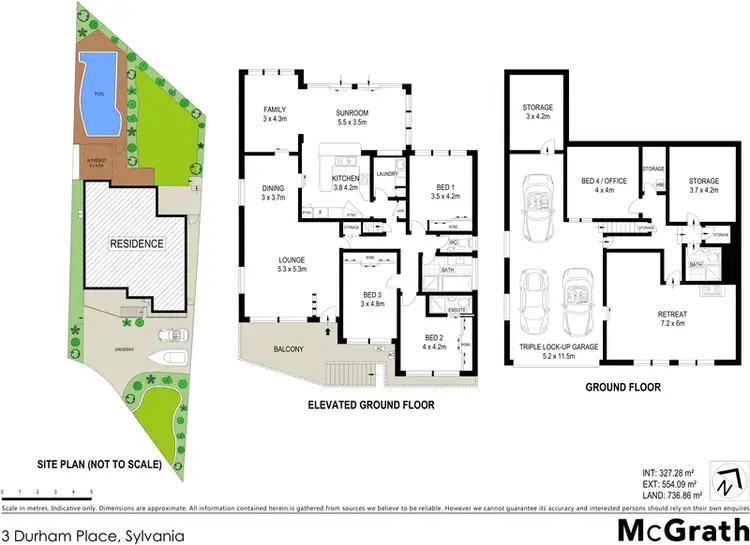 Floorplan of Homely house listing, 3 Durham Place, Sylvania NSW 2224