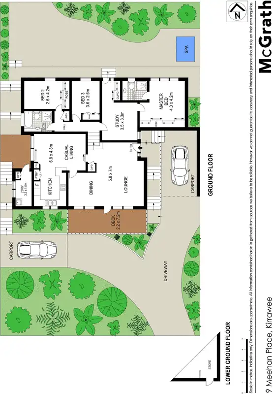 Floorplan of Homely house listing, 9 Meehan Place, Kirrawee NSW 2232