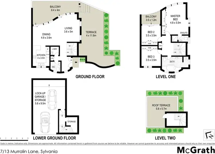 Floorplan of Homely townhouse listing, 7/13 Murralin Lane, Sylvania NSW 2224
