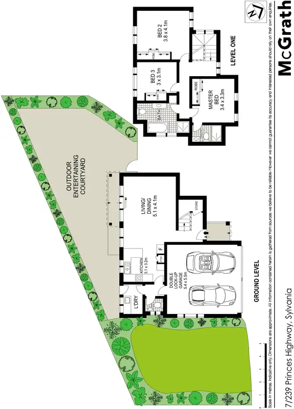 Floorplan of Homely townhouse listing, 7/239 Princes Highway, Sylvania NSW 2224