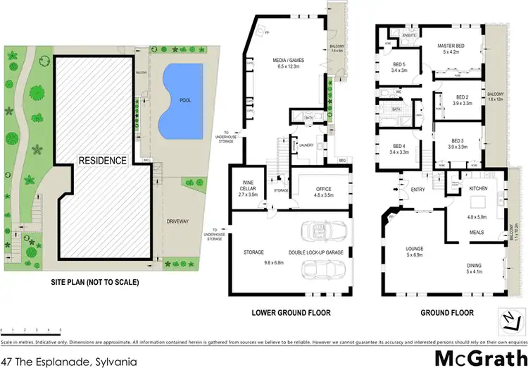 Floorplan of Homely house listing, 47 The Esplanade, Sylvania NSW 2224