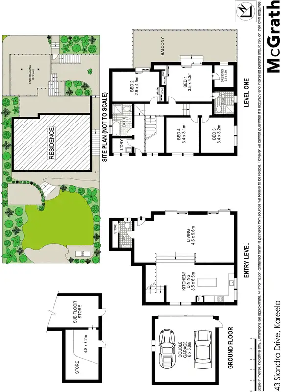 Floorplan of Homely house listing, 43 Siandra Drive, Kareela NSW 2232