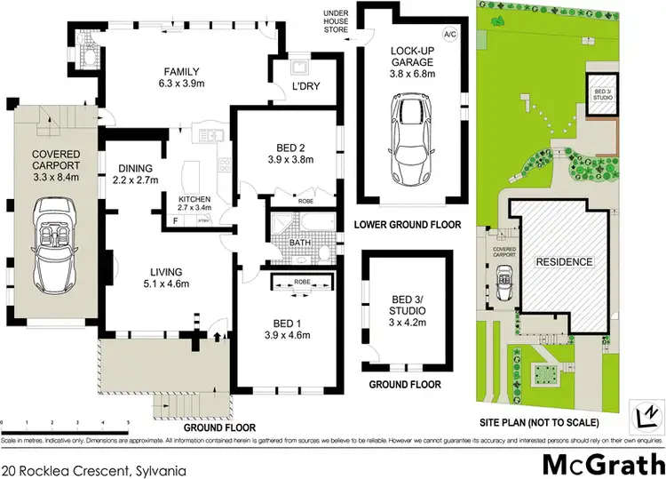 Floorplan of Homely house listing, 20 Rocklea Crescent, Sylvania NSW 2224