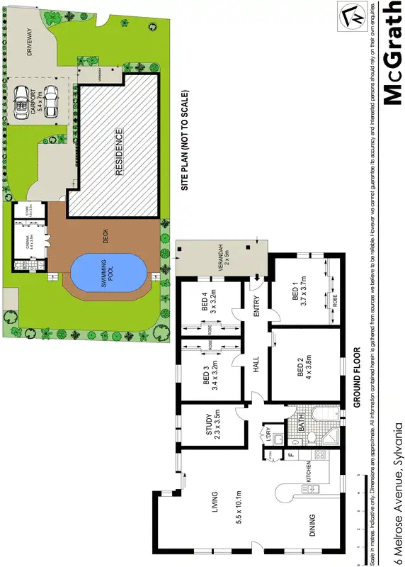 Floorplan of Homely house listing, 6 Melrose Avenue, Sylvania NSW 2224